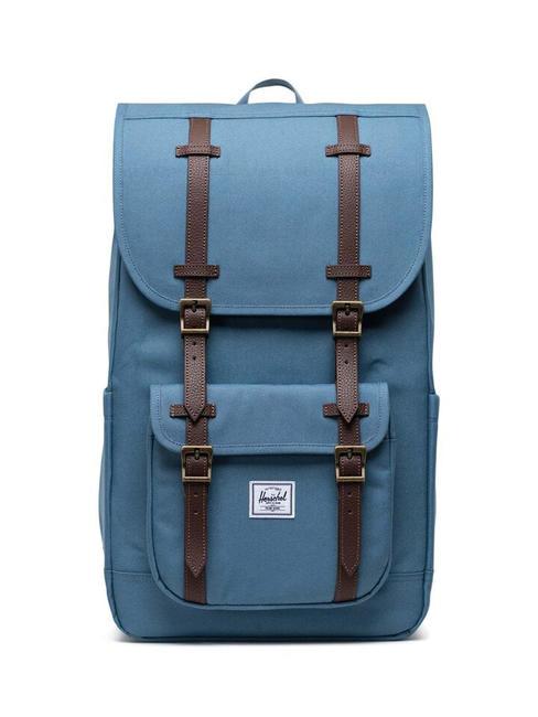 HERSCHEL LITTLE AMERICA  Mochila de tamaño estándar azul acero - Mochilas Escuela & Tiempo Libre