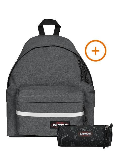 EASTPAK PADDED BIKE + BENCHMARK SINGLE Mochila + Estuche BlackDenim - Mochilas Escuela & Tiempo Libre