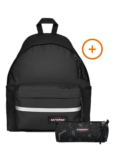 EASTPAK PADDED BIKE + BENCHMARK SINGLE Mochila + Estuche NEGRO - Mochilas Escuela & Tiempo Libre