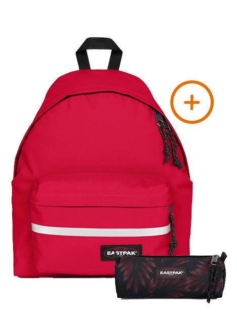 EASTPAK PADDED BIKE + BENCHMARK SINGLE Mochila + Estuche Marinero rojo - Mochilas Escuela & Tiempo Libre