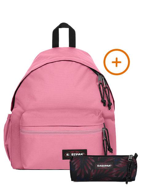 EASTPAK PADDED ZIPPL'R + BENCHMARK SINGLE Mochila + Estuche rosa de confianza - Mochilas Escuela & Tiempo Libre