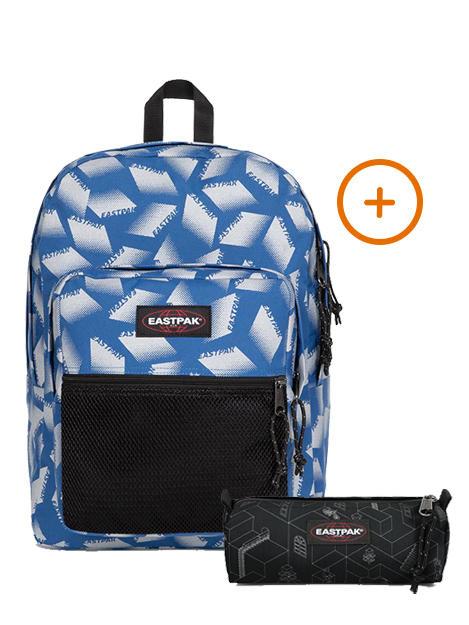 EASTPAK PINNACLE + BENCHMARK SINGLE Mochila + Estuche relfeks ep azul - Mochilas Escuela & Tiempo Libre