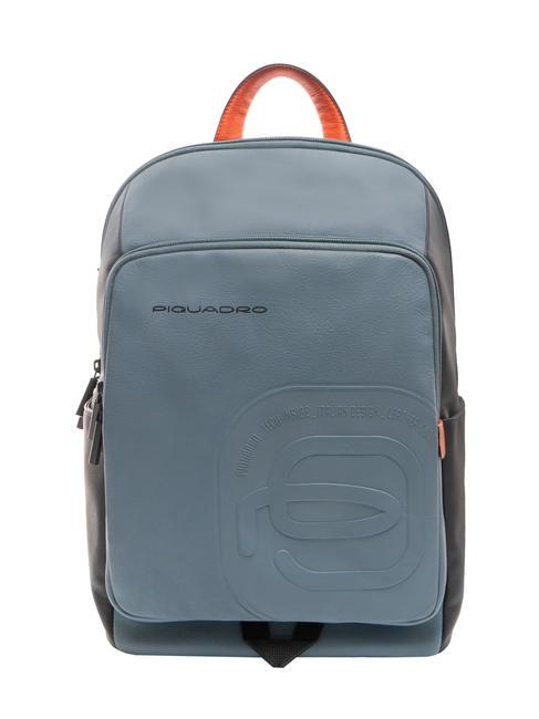 PIQUADRO S113  Mochila porta tablet de piel Gris - Mochilas para portátil