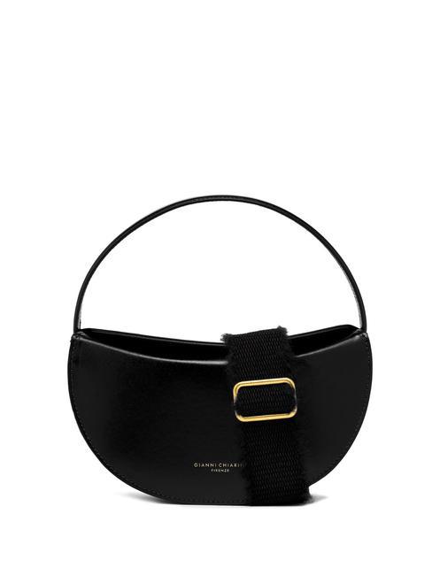 GIANNI CHIARINI CLELIA Bolso de piel con bandolera negro - Bolsos Mujer