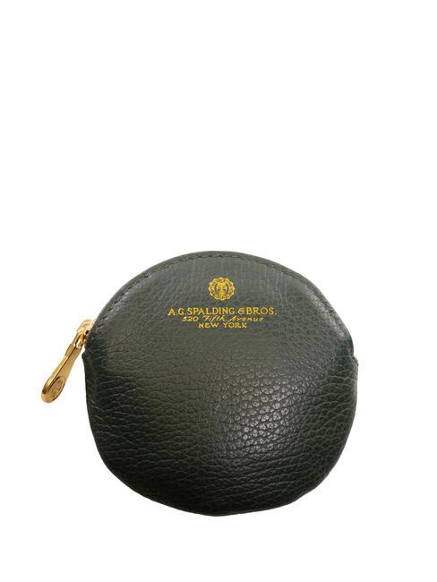 SPALDING TIFFANY Monedero llavero piel verde oscuro - Llaveros