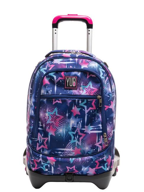 YUB MAGICWORLD 3WD Mochila con ruedas 3 en 1, desmontable deportes azules - Mochilas con ruedas