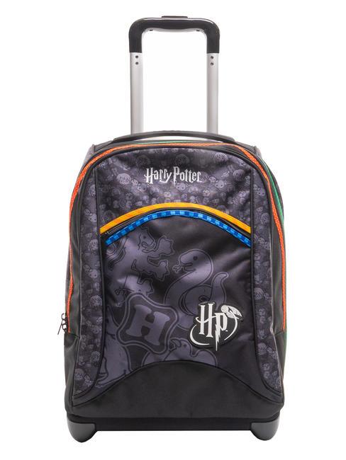 HARRY POTTER HOGWARTS Mochila con carro negro - Mochilas con ruedas