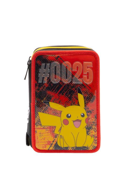 POKEMON PIKACHU Estuche con kit escolar completo. llama / escarlata - Estuches y Accesorios