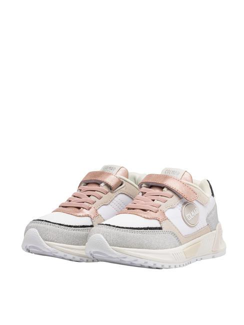 COLMAR DALTON JESSY KIDS Zapatillas blanco-plata-rosa - Zapatos de bebé