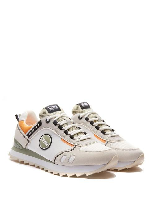 COLMAR TRAVIS SPORT COLORS Zapatillas blanco-salvia verde-naranja - Zapatos Hombre