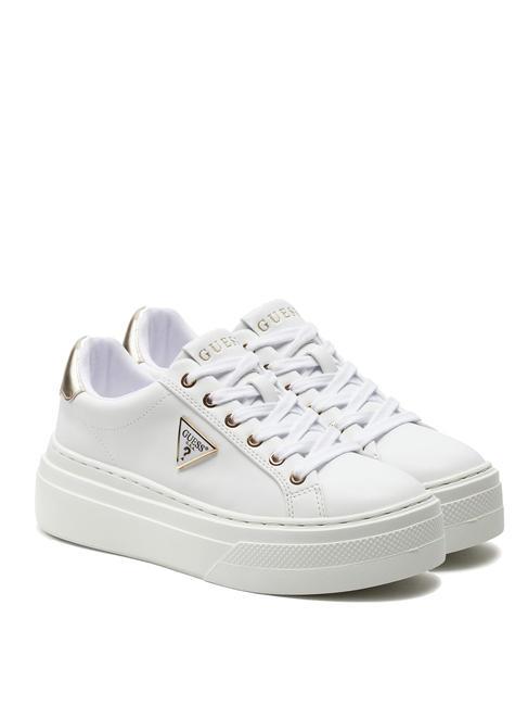 GUESS AMERA Zapatillas con plataforma platino blanco - Zapatos Mujer