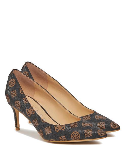 GUESS BRAVO6 zapatos de tacón con logo 4G marrón ocre - Zapatos Mujer