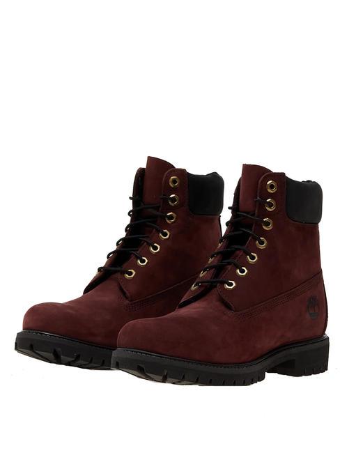 TIMBERLAND PREMIUM 6  Botines de piel serraje puerto oscuro - Zapatos Hombre