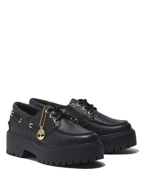 TIMBERLAND STONE STREET  Los zapatos de cuero Jetblack - Zapatos Mujer