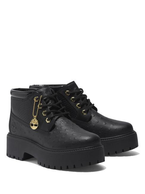 TIMBERLAND STONE STREET Botines de piel Jetblack - Zapatos Mujer