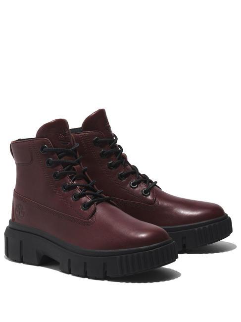 TIMBERLAND GREYFIELD  Botines de piel puerto oscuro - Zapatos Mujer