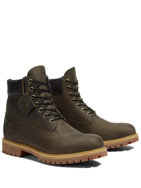 TIMBERLAND PREMIUM 6  Botas militares de cuero Castillo de roca - Zapatos Hombre