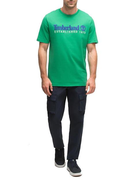 TIMBERLAND ESTABILISHED 1973 Camiseta de algodón verde celta wb - camiseta