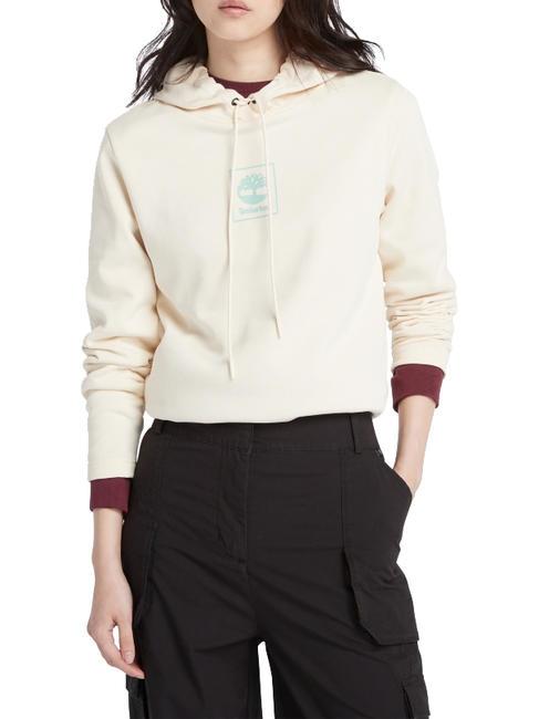 TIMBERLAND STACK LOGO  Sudadera humo blanco/vacaciones - Sudaderas de mujer