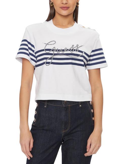 GUESS MARINA camiseta con botones purwhite - camiseta