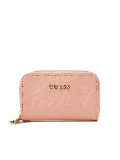 GUESS DOUBLE ZIP cartera con estampado saffiano fantasía - Carteras Mujer