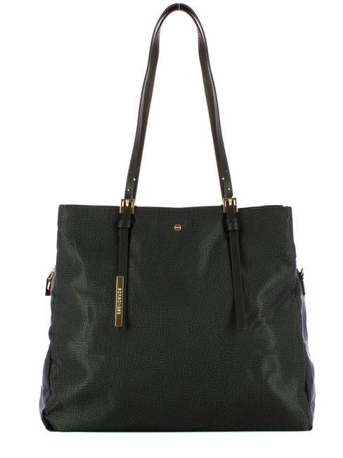 BORBONESE L'ECOLE NYLON  Bolso de hombro, con bandolera negro oscuro - Bolsos Mujer