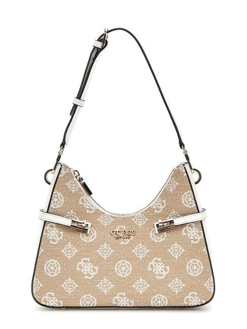 GUESS LORALEE Bolso bandolera de tela logotipo blanco - Bolsos Mujer