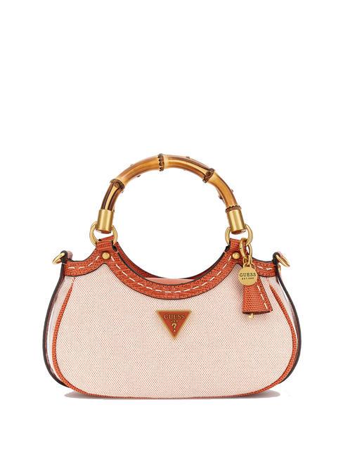 GUESS ZABRY Bolso con asas de bambú naranja - Bolsos Mujer