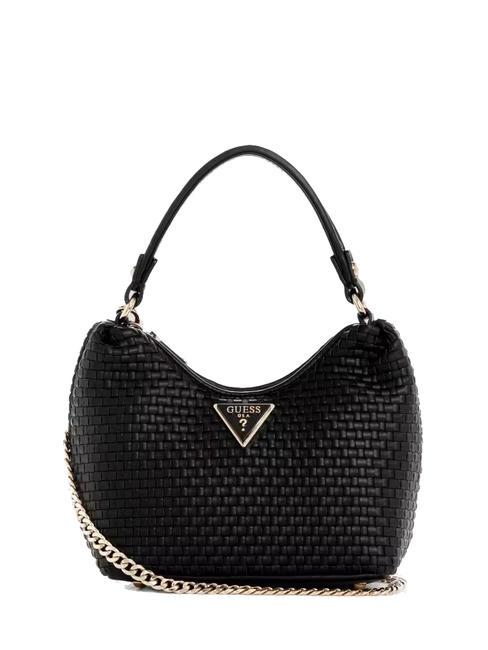 GUESS ETEL Bolso tejido con bandolera NEGRO - Bolsos Mujer