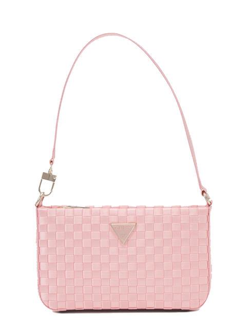 GUESS TWILLER Bolso de hombro mini tejido Rosa palido - Bolsos Mujer