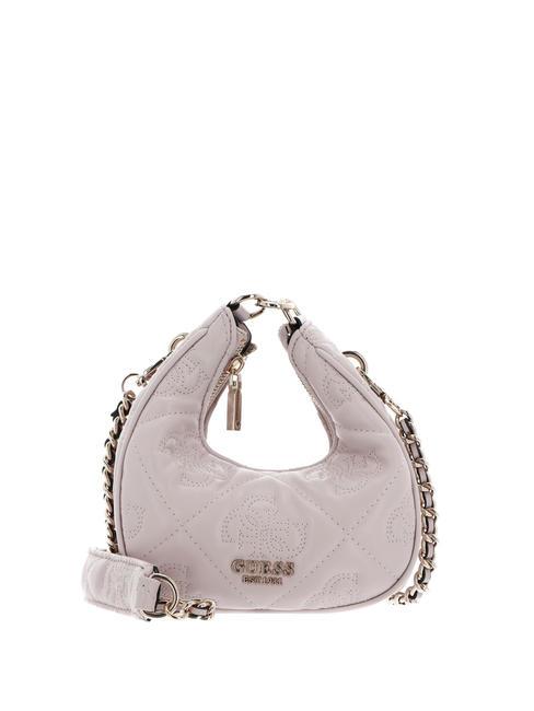 GUESS MARIEKE Bolso bandolera mini acolchado logotipo beige claro - Bolsos Mujer