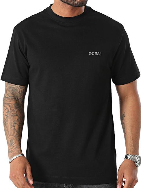 GUESS SS CN Camiseta de algodón jetbla - camiseta