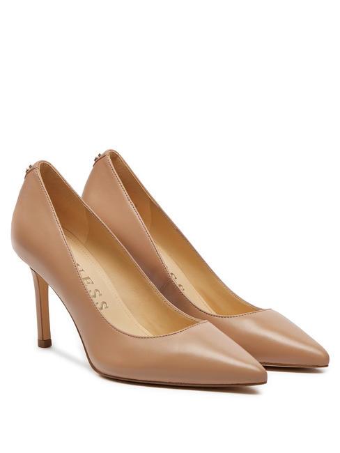 GUESS DABBEY Zapatos altos de piel BEIGE - Zapatos Mujer