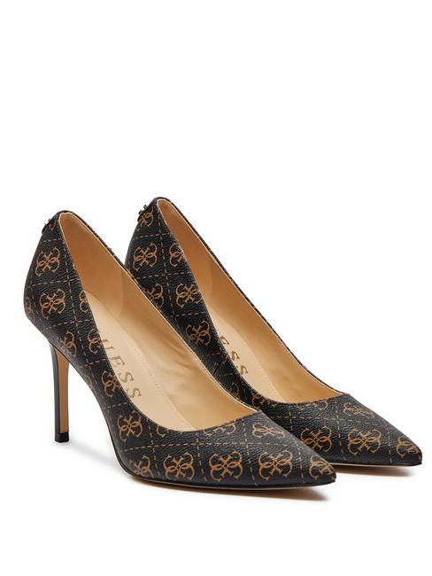 GUESS DABBEY 2 Zapatos de salón con logo en toda la prenda marrón ocre - Zapatos Mujer