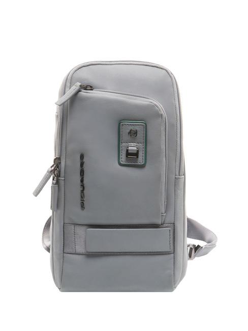 PIQUADRO DIONISIO Bolso bandolera en piel GRIS - Bandoleras Hombre