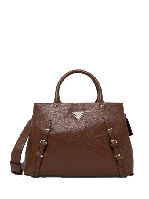 GUESS LEVIA Bolso de mano con bandolera chocolate - Bolsos Mujer