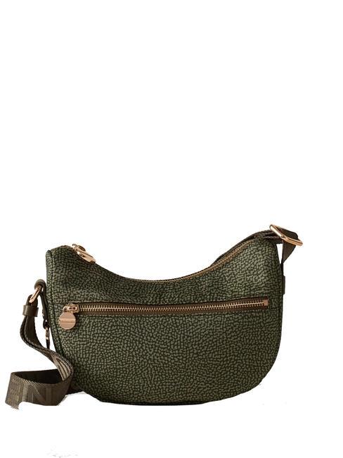 BORBONESE ECO LINE LUNA Bolsa de hombro verde militar - Bolsos Mujer