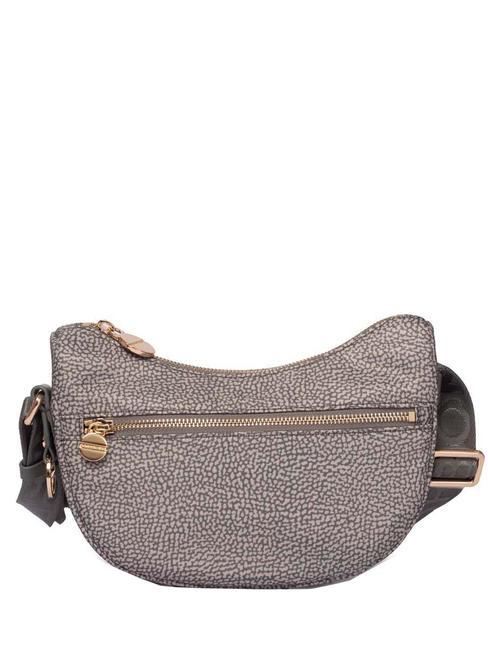 BORBONESE ECO LINE LUNA Bolsa de hombro gris arcilla - Bolsos Mujer