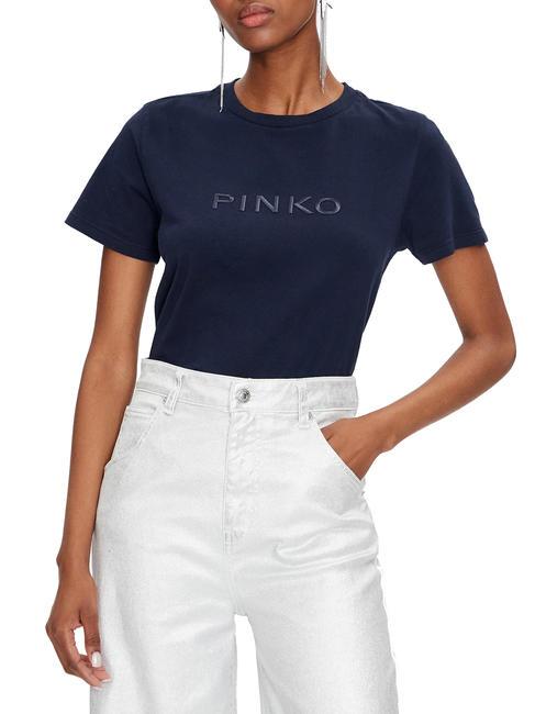 PINKO START Camiseta de algodón eclipse total azul - camiseta