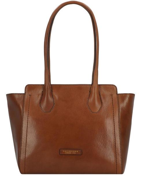 THE BRIDGE FIONA Bolso shopping de piel BROWN - Bolsos Mujer