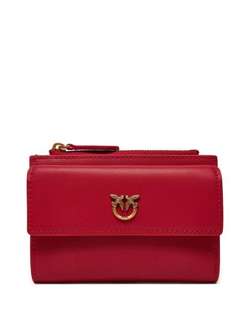 PINKO COMPACT  Cartera de mujer rojo-oro antiguo - Carteras Mujer