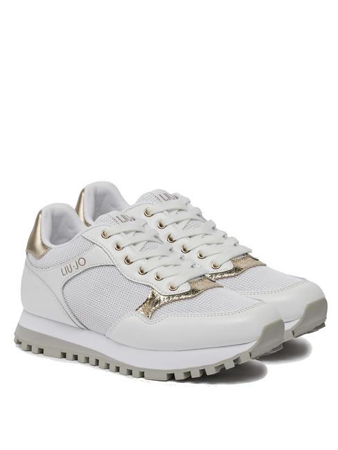 LIUJO LIU JO WONDER 39 Zapatillas de piel y malla. blanco - Zapatos Mujer