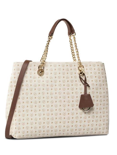 POLLINI HERITAGE  Bolso con bandolera marfil / marrón - Bolsos Mujer