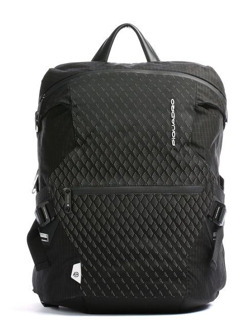 PIQUADRO PQY Mochila para portátil de 15,6" de tela negro - Mochilas para portátil