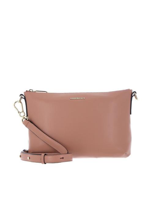 MANDARINA DUCK LUNA Bolso plano en piel arena del desierto - Bolsos Mujer