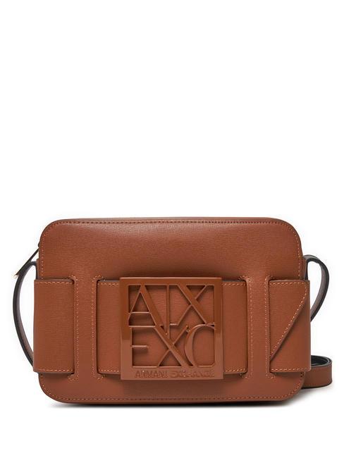 ARMANI EXCHANGE A|X BUCKLE Bolsa de hombro whisky - Bolsos Mujer