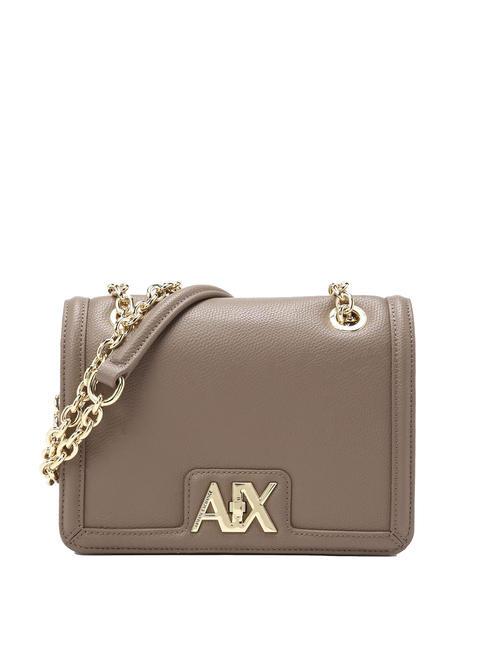 ARMANI EXCHANGE A|X METALLIC Bolso convertible con asas de cadena. pisco oscuro - Bolsos Mujer