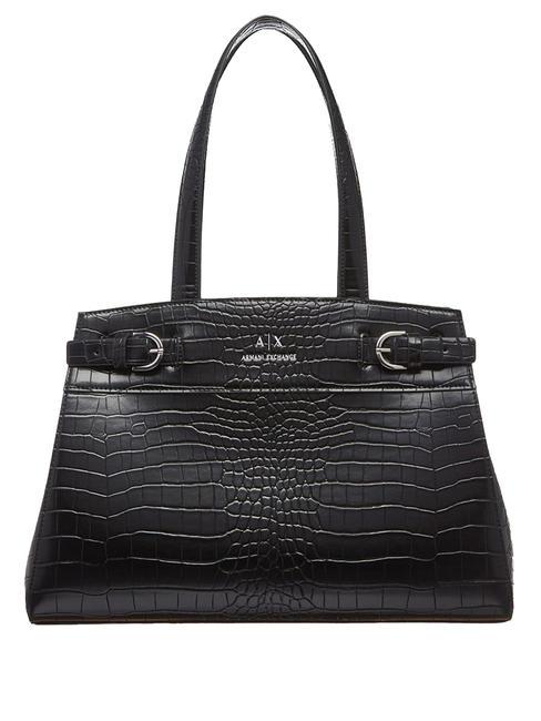 ARMANI EXCHANGE COCCO Bolsa de hombro negro - Bolsos Mujer