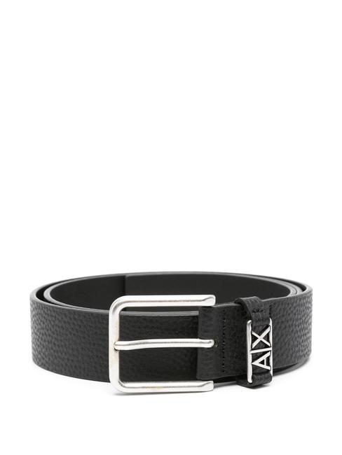 ARMANI EXCHANGE CASUAL  Cinturón de cuero negro - Cinturones