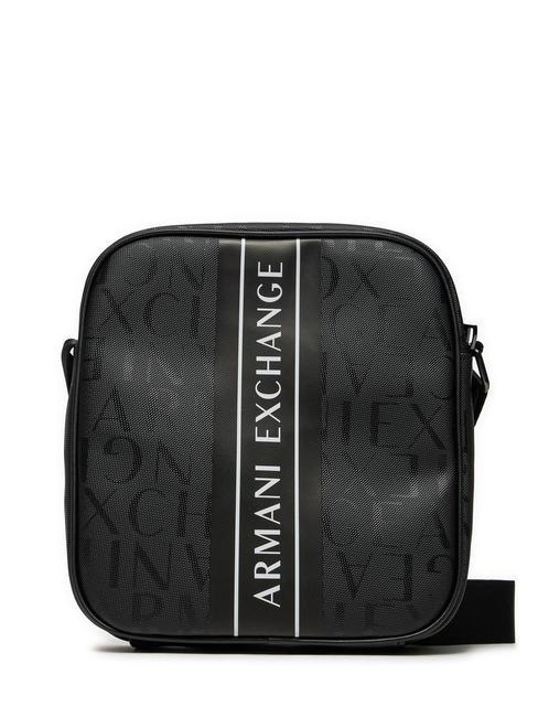 ARMANI EXCHANGE LOGO PRINT Estampado de logotipo negro Negro - Bandoleras Hombre